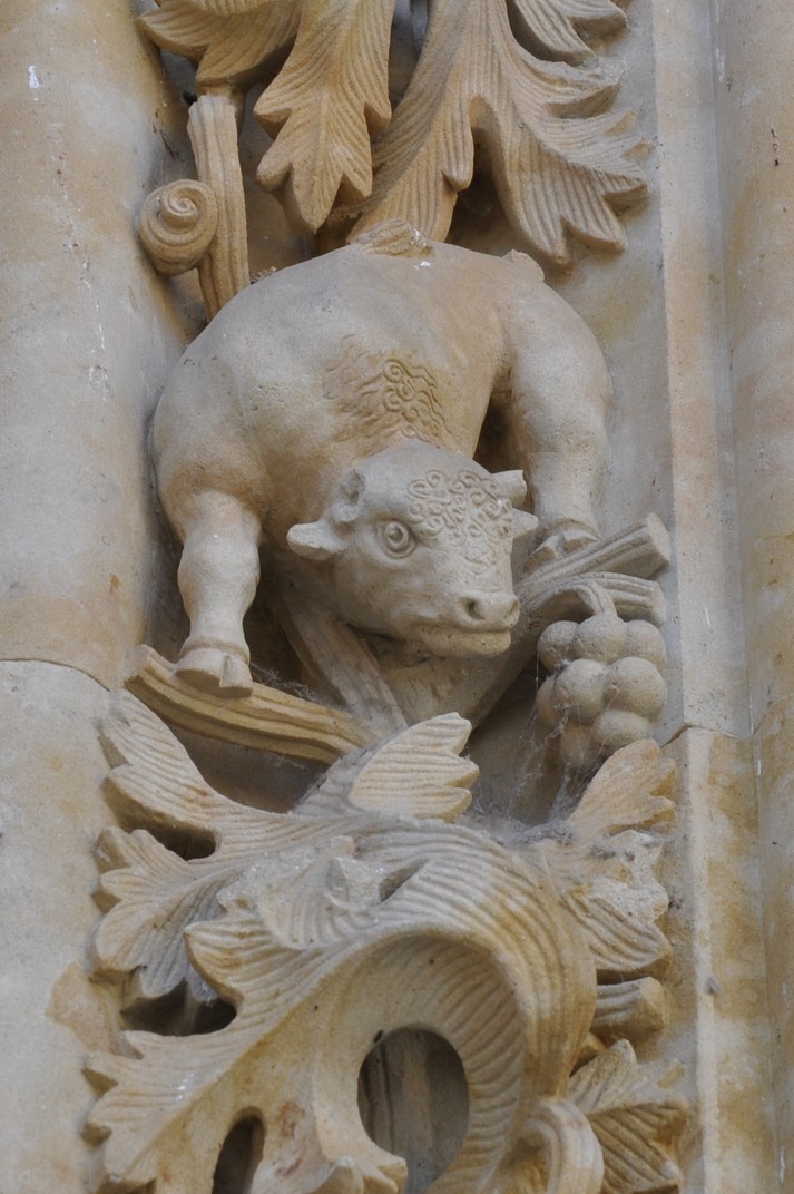 Elements actuals de la Porta de Ramos de la Catedral Nova de Salamanca