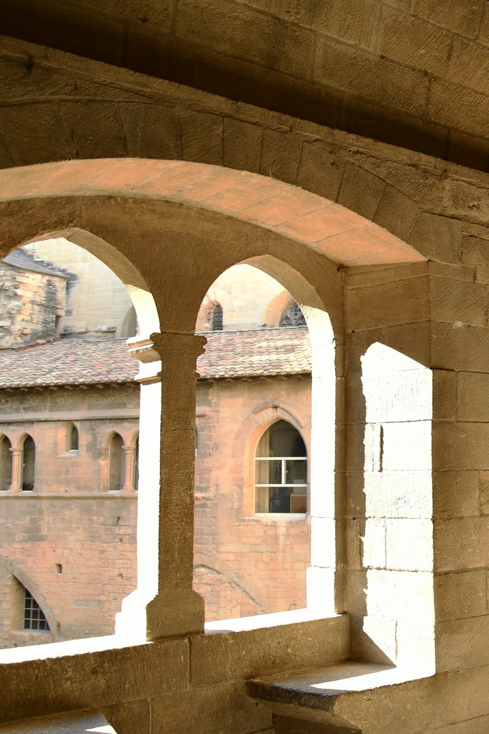 Finestres geminades del palau dels Papes d'Avinyó