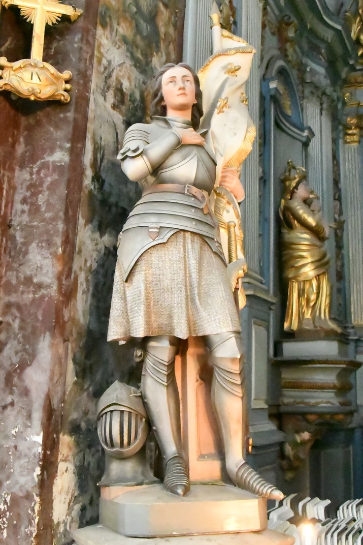 Imatge de Joana d'Arc de la col·legiata de Nostra Senyora dels Àngels de L'Illa de Sòrga