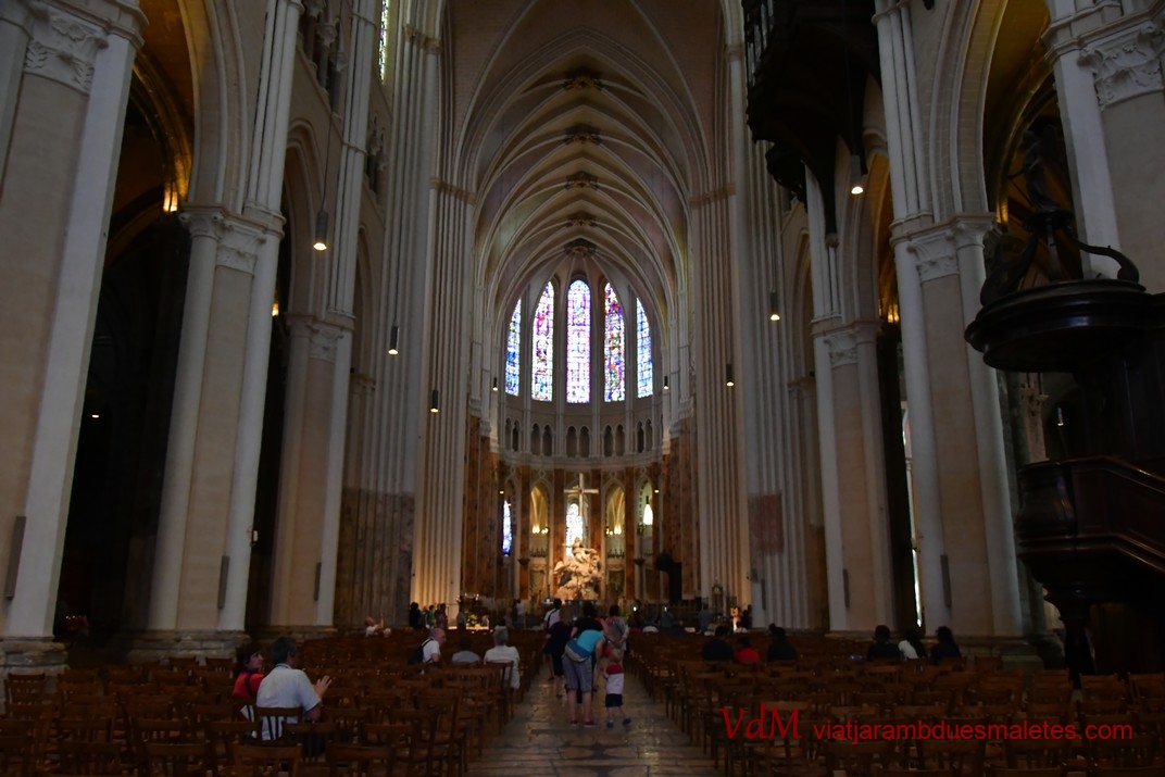 Nau central de la Catedral de Chartres
