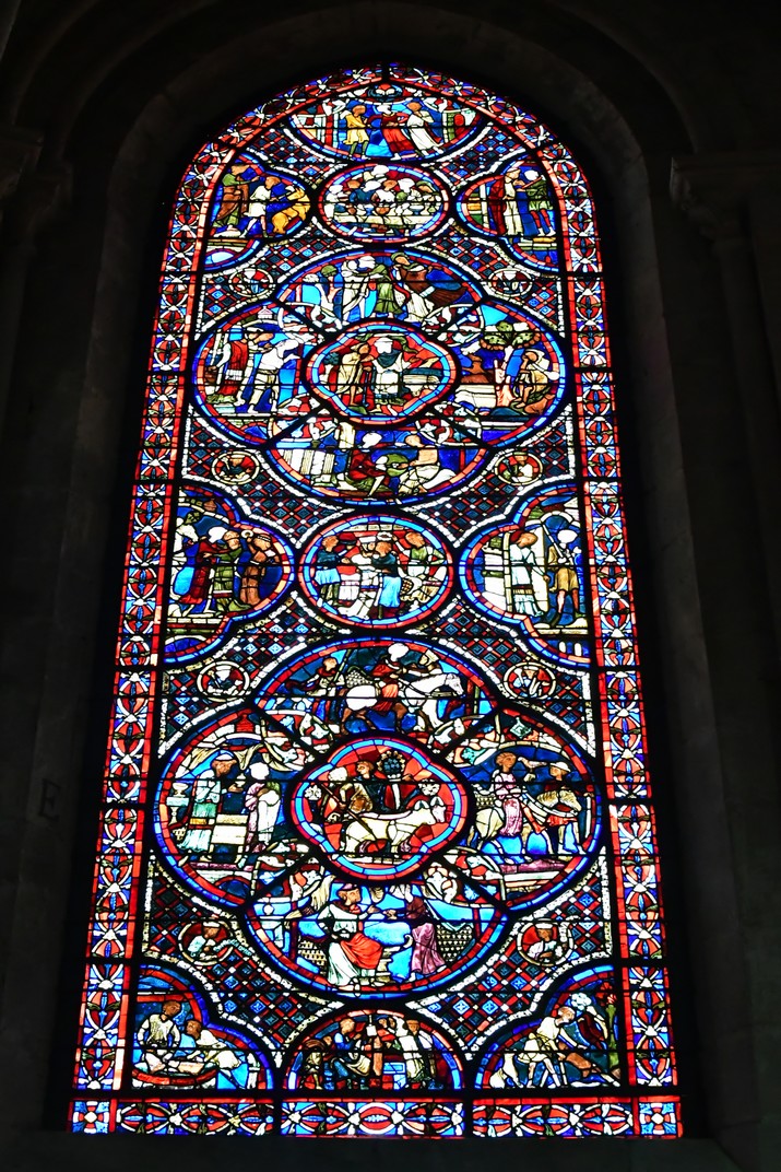 Vitrall de la girola de la Catedral de Bourges