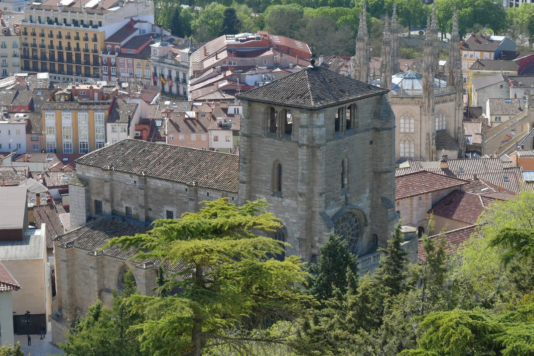 Església de Sant Esteve des del castell de Burgos
