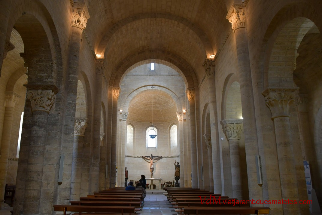 Interior de l'església de Sant Martí de Tours de Frómista