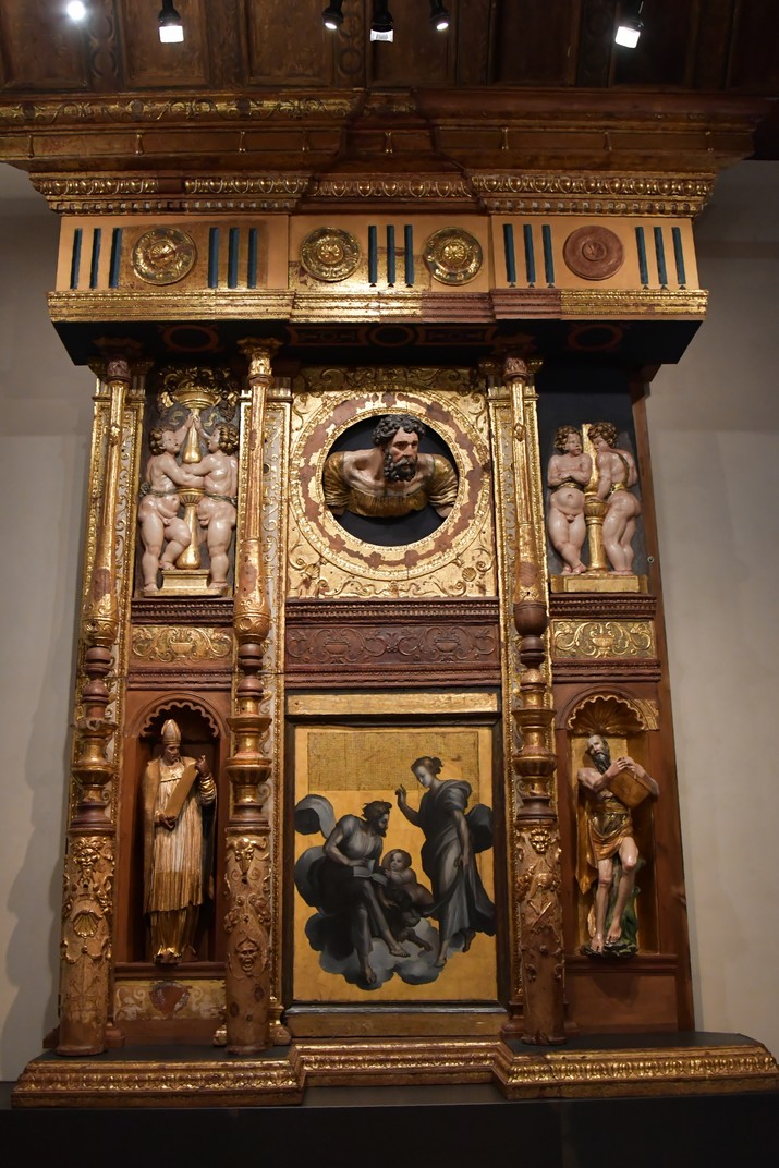 Lateral del retaule major del monestir de Sant Benet del Museu Nacional d'Escultura de Valladolid