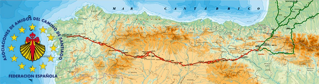 Mapa del camí de Sant Jaume francès - Burgos