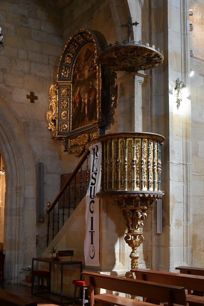 Púlpit de l'església de Nostra Senyora la Major de Sòria
