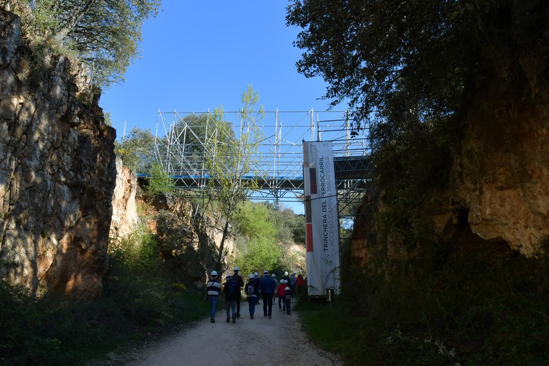 Trinxera del ferrocarril del jaciment d'Atapuerca de Burgos