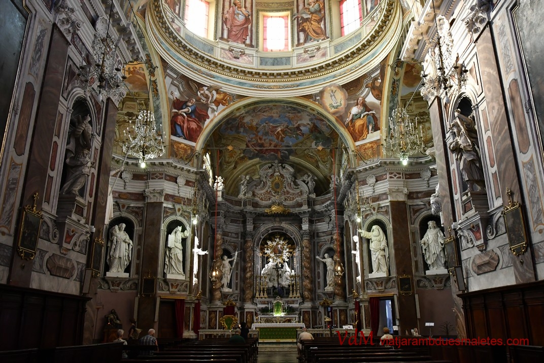 Interior del Santuari de Nostra Senyora de la Costa de Sanremo