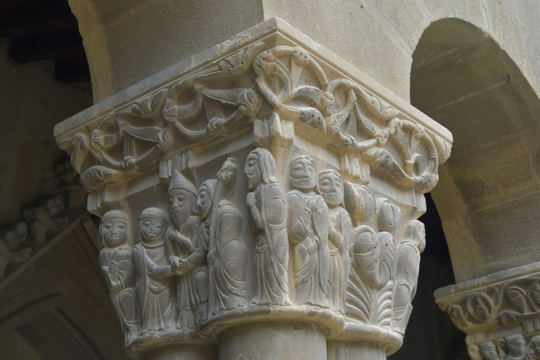 Capitell del claustre de l'església de Sant Pere el Vell d'Osca