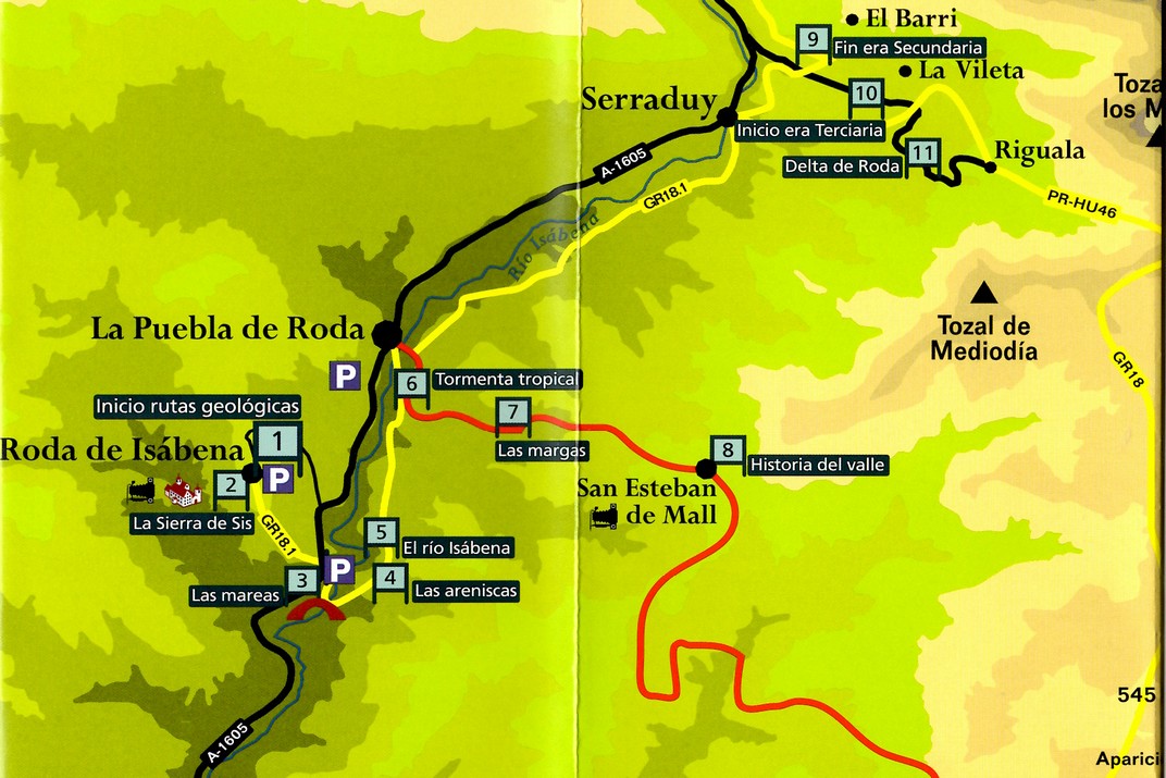 Mapa de localització de Roda d'Isàvena