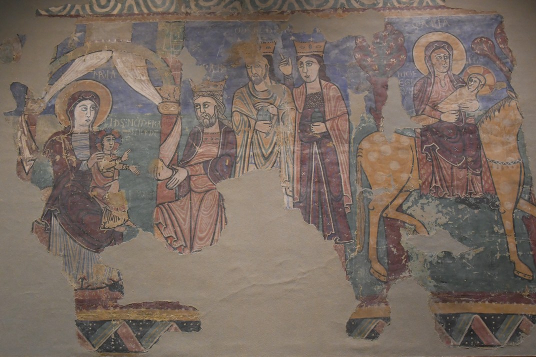 Pintures de l'església de l'Assumpció de Navasa del Museu Diocesà de Jaca