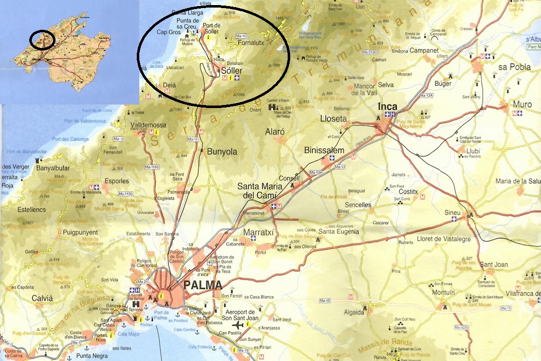 Mapa de localització de Sóller