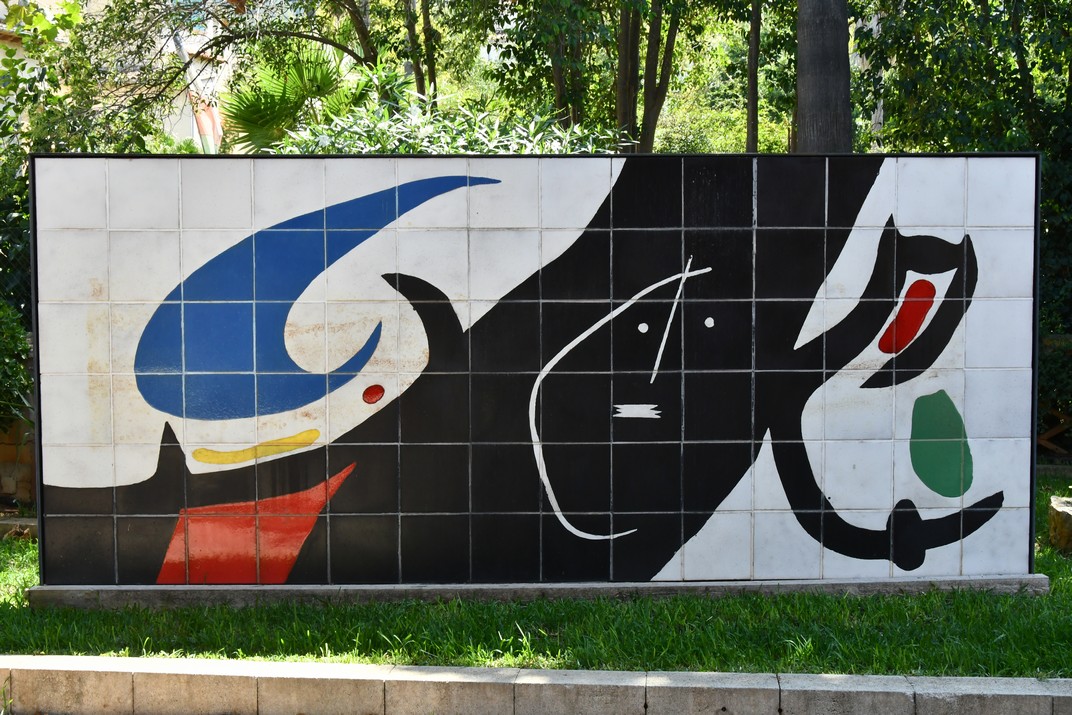 Mosaic de Joan Miró de l'estació de ferrocarril de Sóller