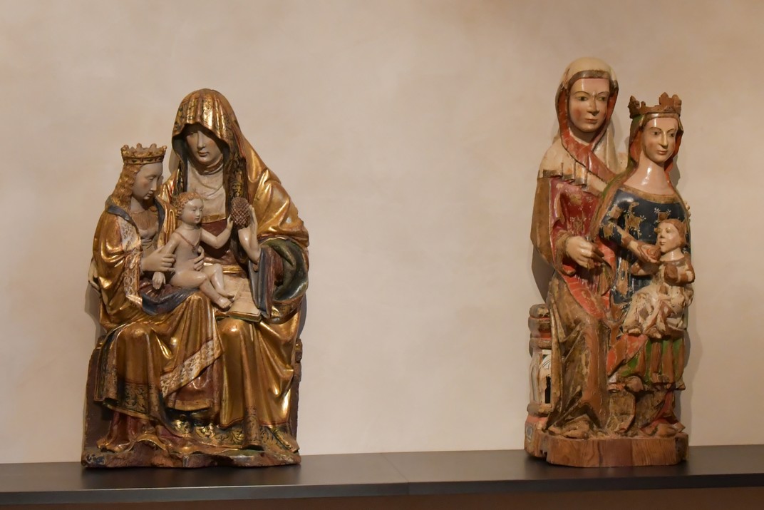 Imatges de Santa Anna, la Verge i el Nen del Museu Nacional d'Escultura de Valladolid