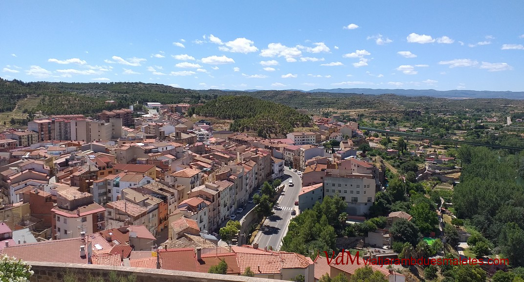 Mirador de l'esplanada del Parador nacional d'Alcanyís