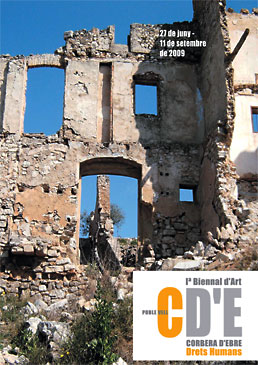 Cartell de la I Biennal d'Art del 2009 de Corbera d'Ebre