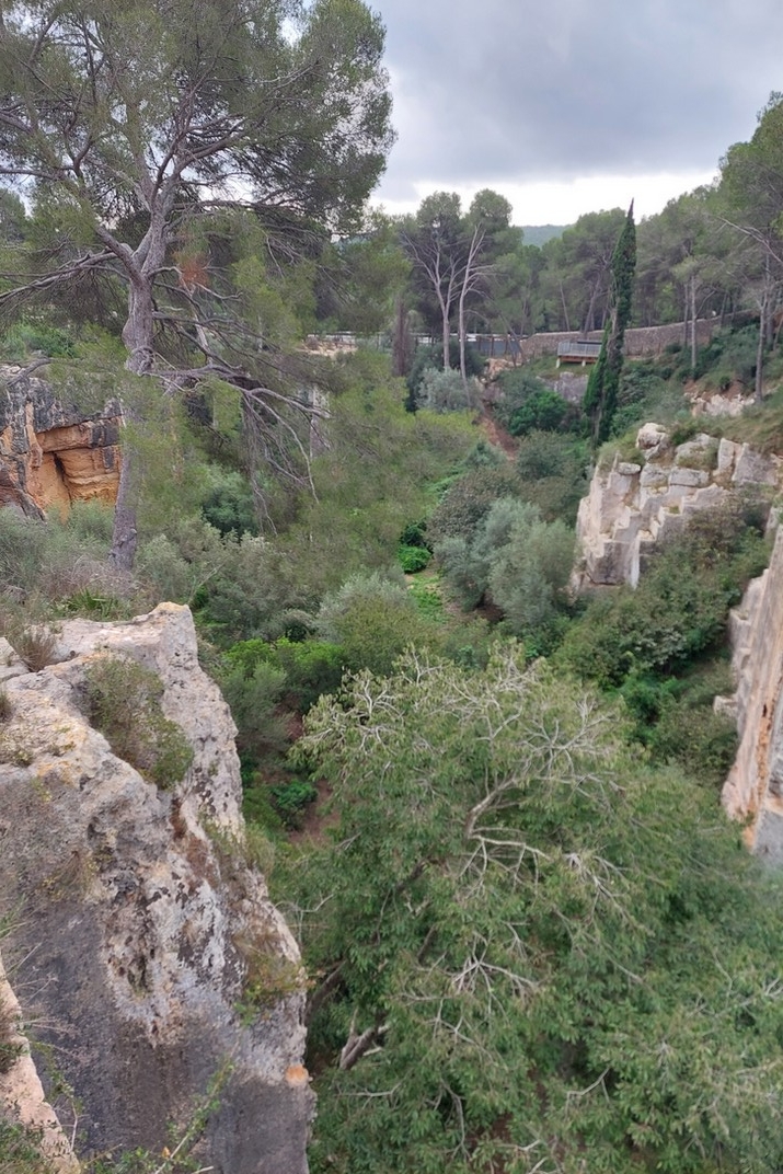 Franja del Passadís de la pedrera del Mèdol del conjunt de monuments romans de Tarragona