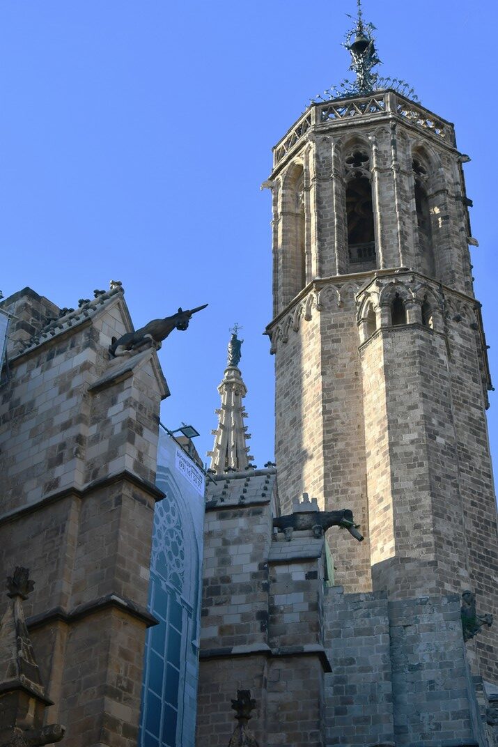 Torre del rellotge de la Catedral de la Santa Creu i Santa Eulàlia de Barcelona