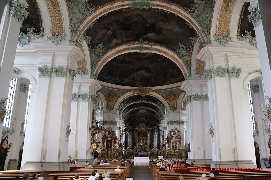Nau central de la Catedral de Sankt Gallen
